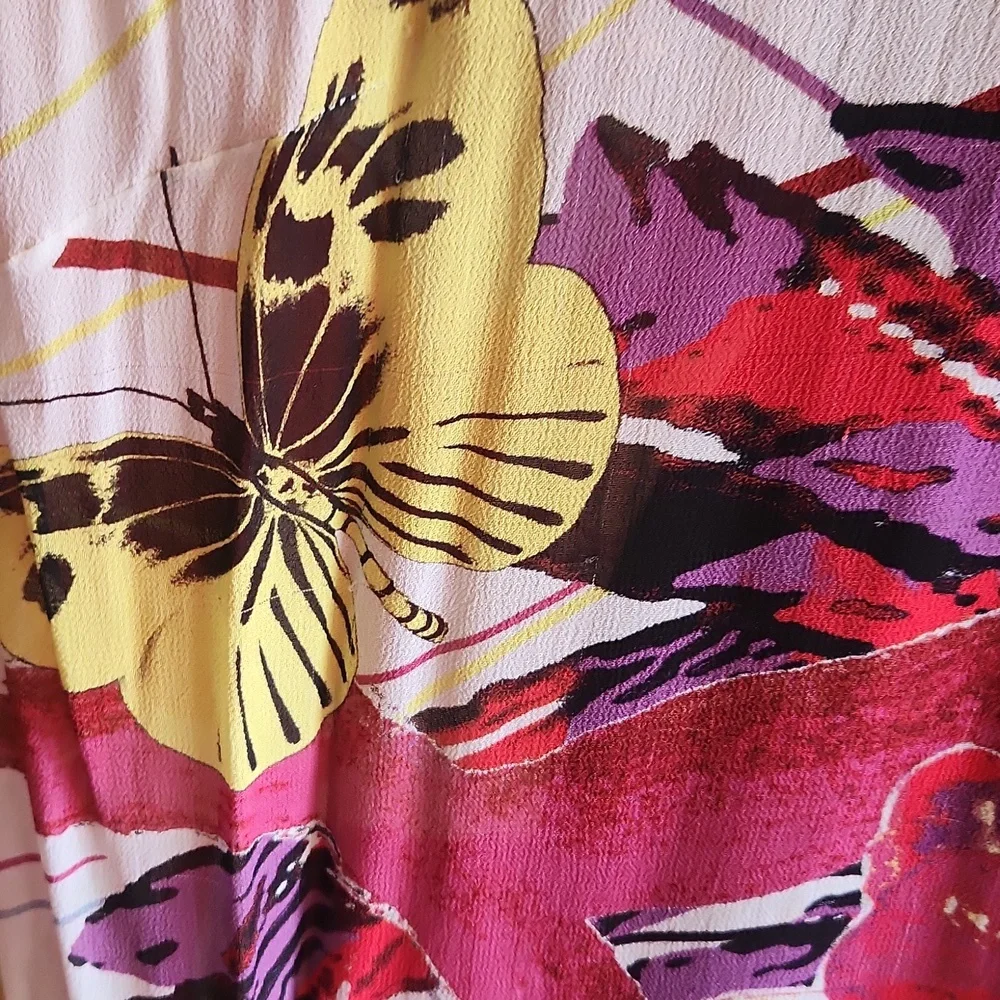 John Mark Multicolor Floral Shirt Dress - Picture 8 of 11